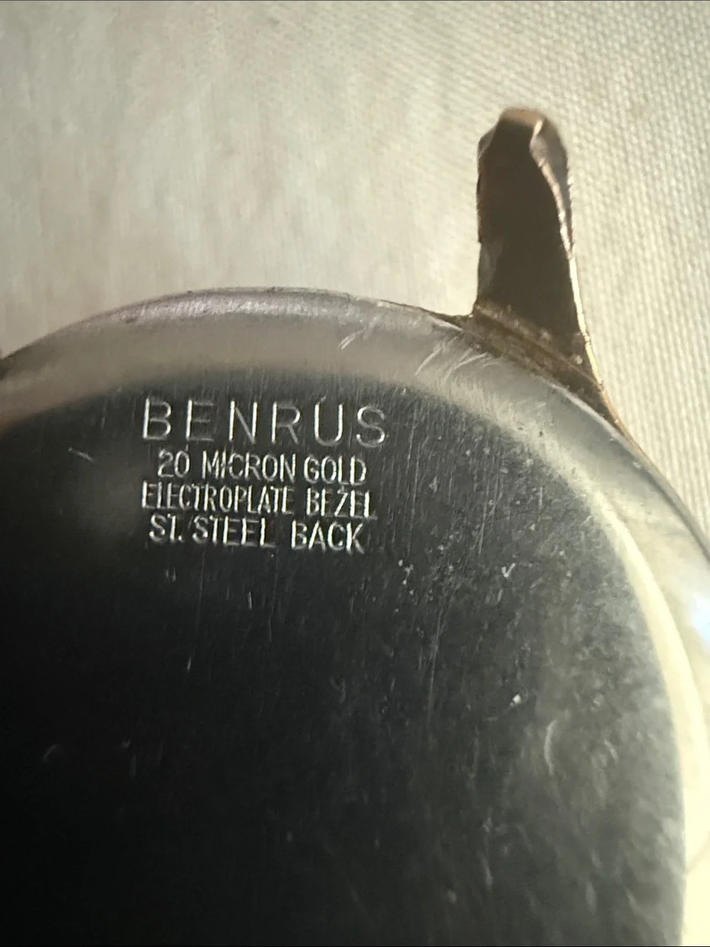 Benrus Shock Absorber Men's Swiss Watch 1950s Vintage